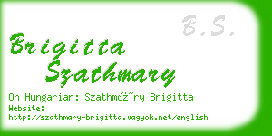 brigitta szathmary business card